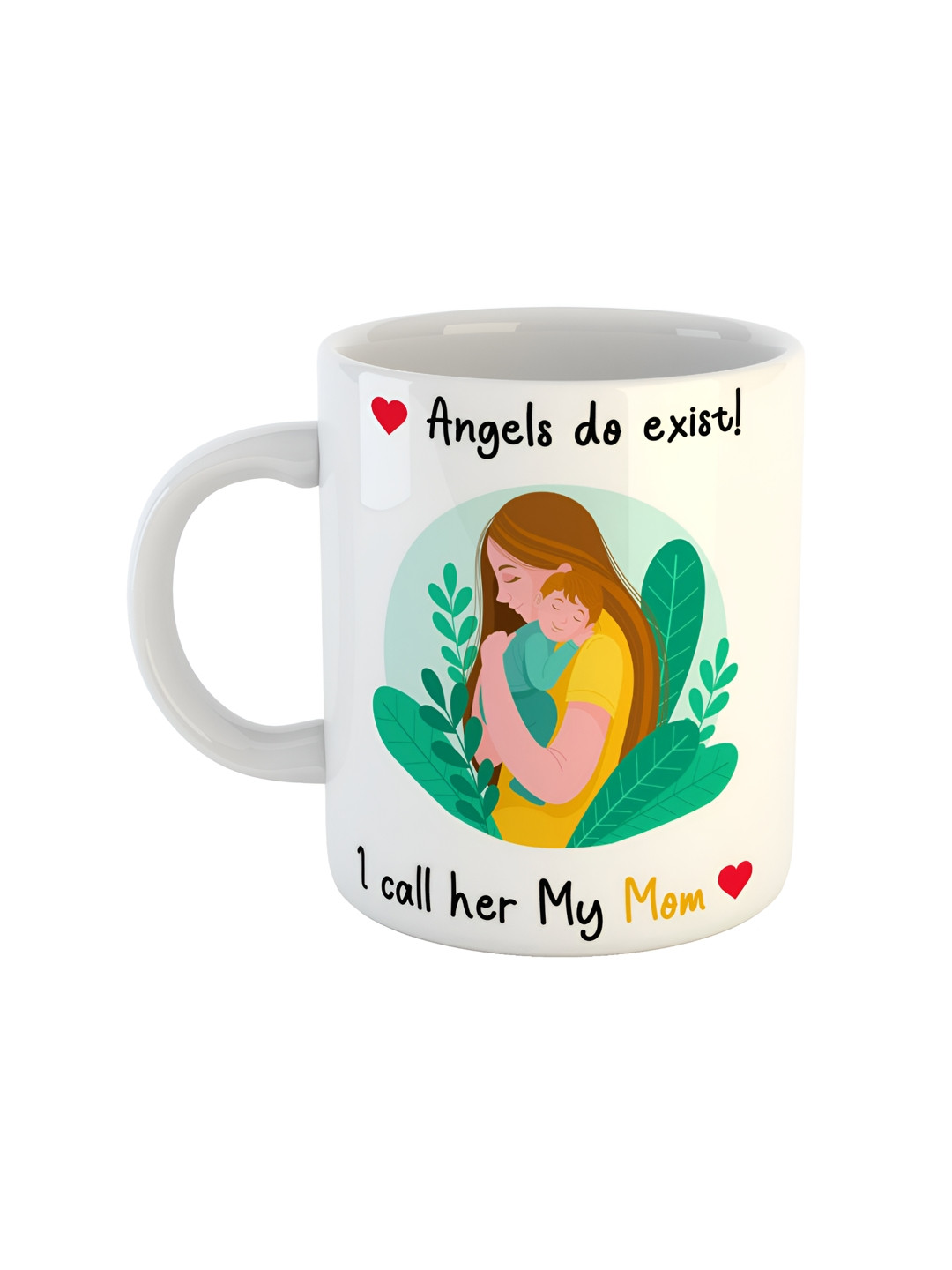 

ARTBUG White Printed Ceramic Glossy Mug 350 ml