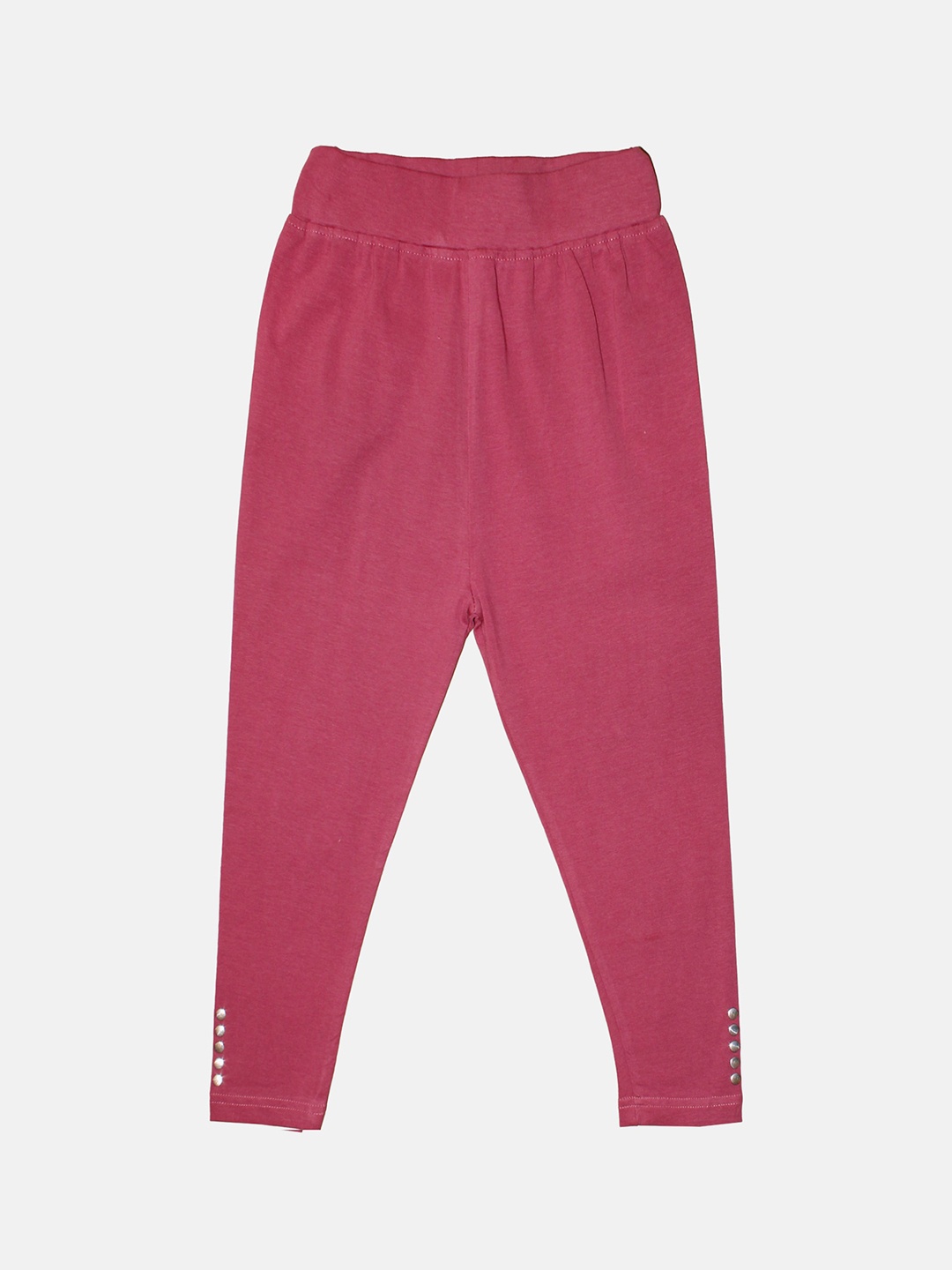 

KiddoPanti Girls Capri Length Leggings, Burgundy