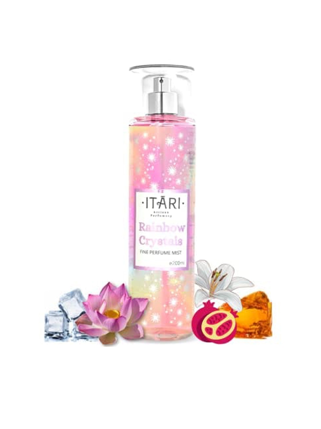 

Itari Women Rainbow Crystal Fine Perfume Mist - 200ml, Pink