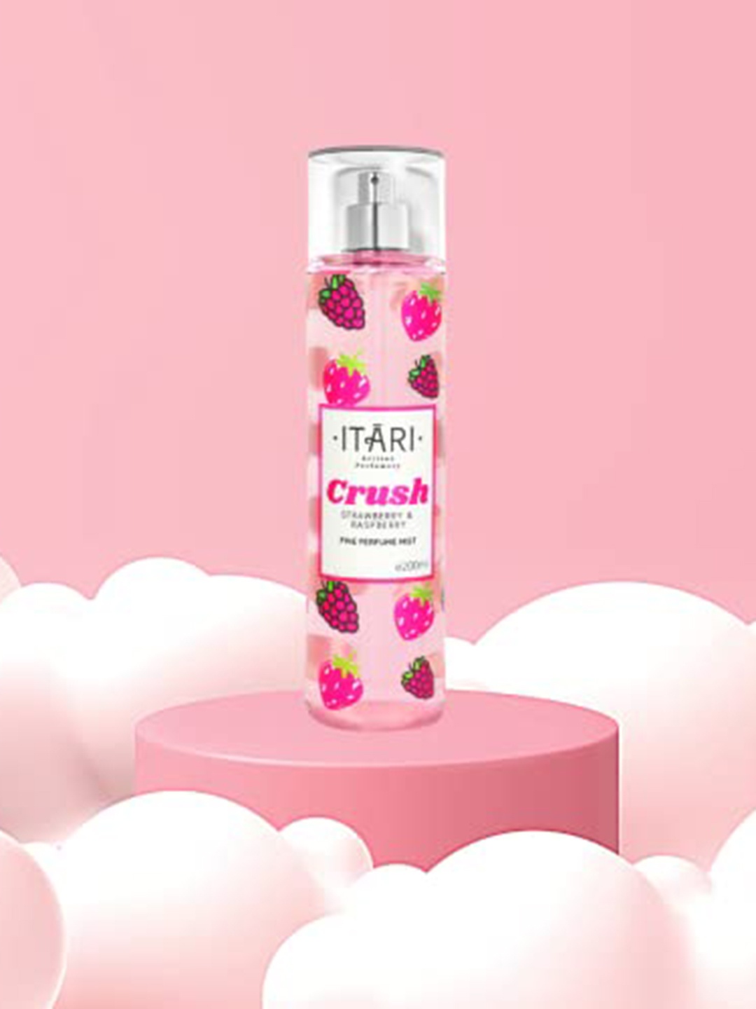 

Itari Women Crush Strawberry & Raspberry Perfume Mist - 200ml, Pink