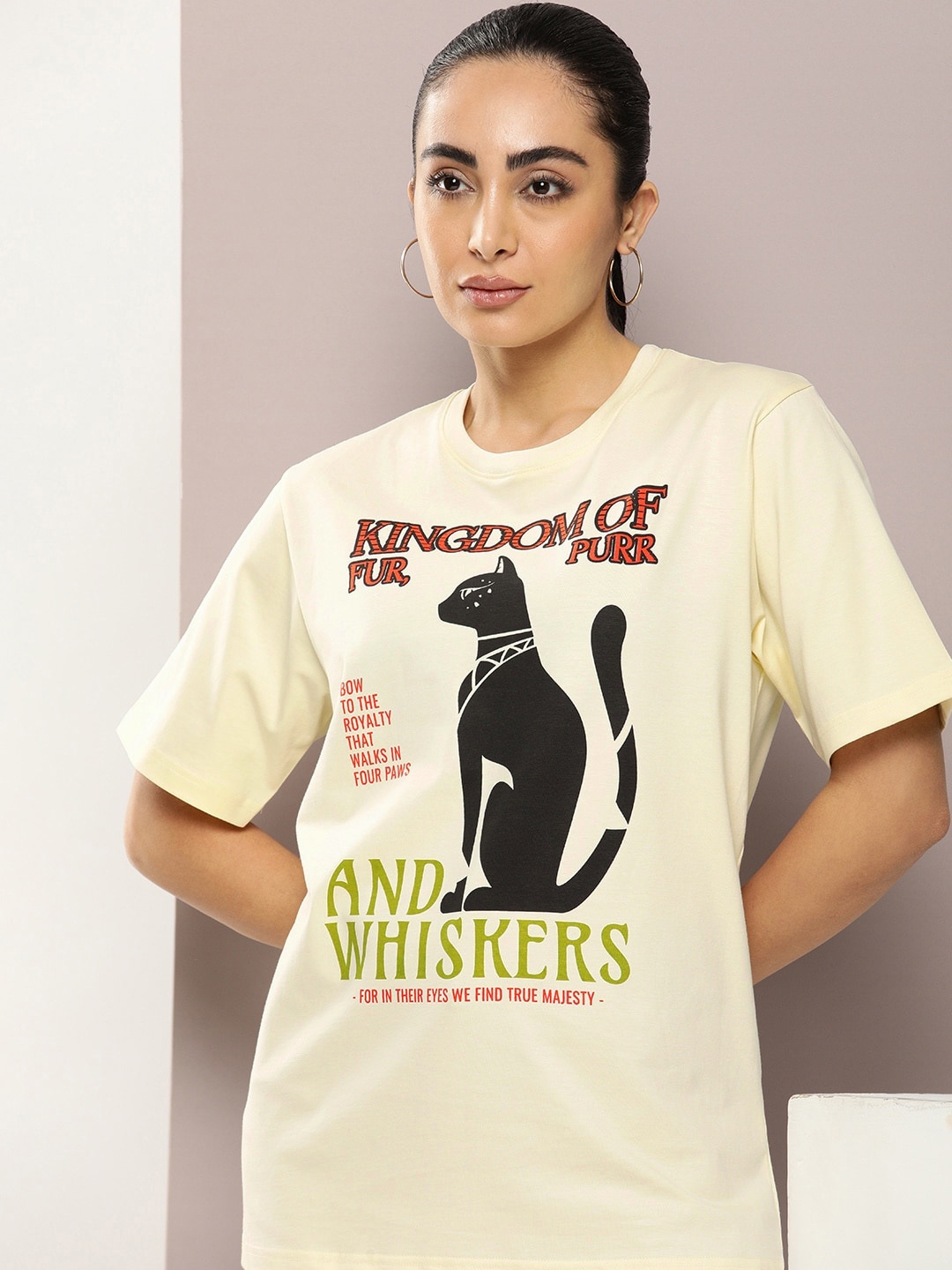 

DILLINGER Graphic Printed Oversized Pure Cotton T-shirt, Off white
