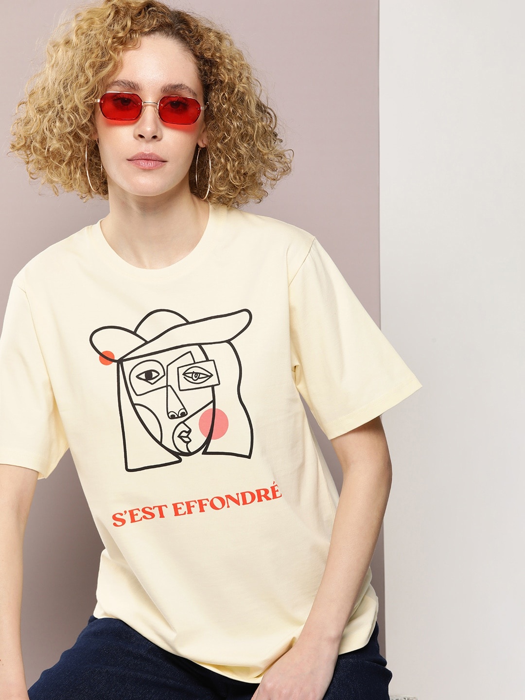 

DILLINGER Graphic Printed Oversized Pure Cotton T-shirt, Off white