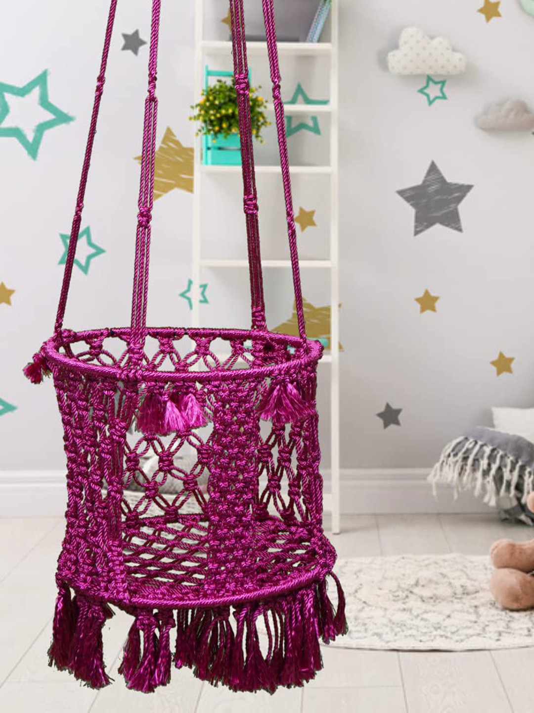 

Patiofy Premium Round Baby Swing, Pink