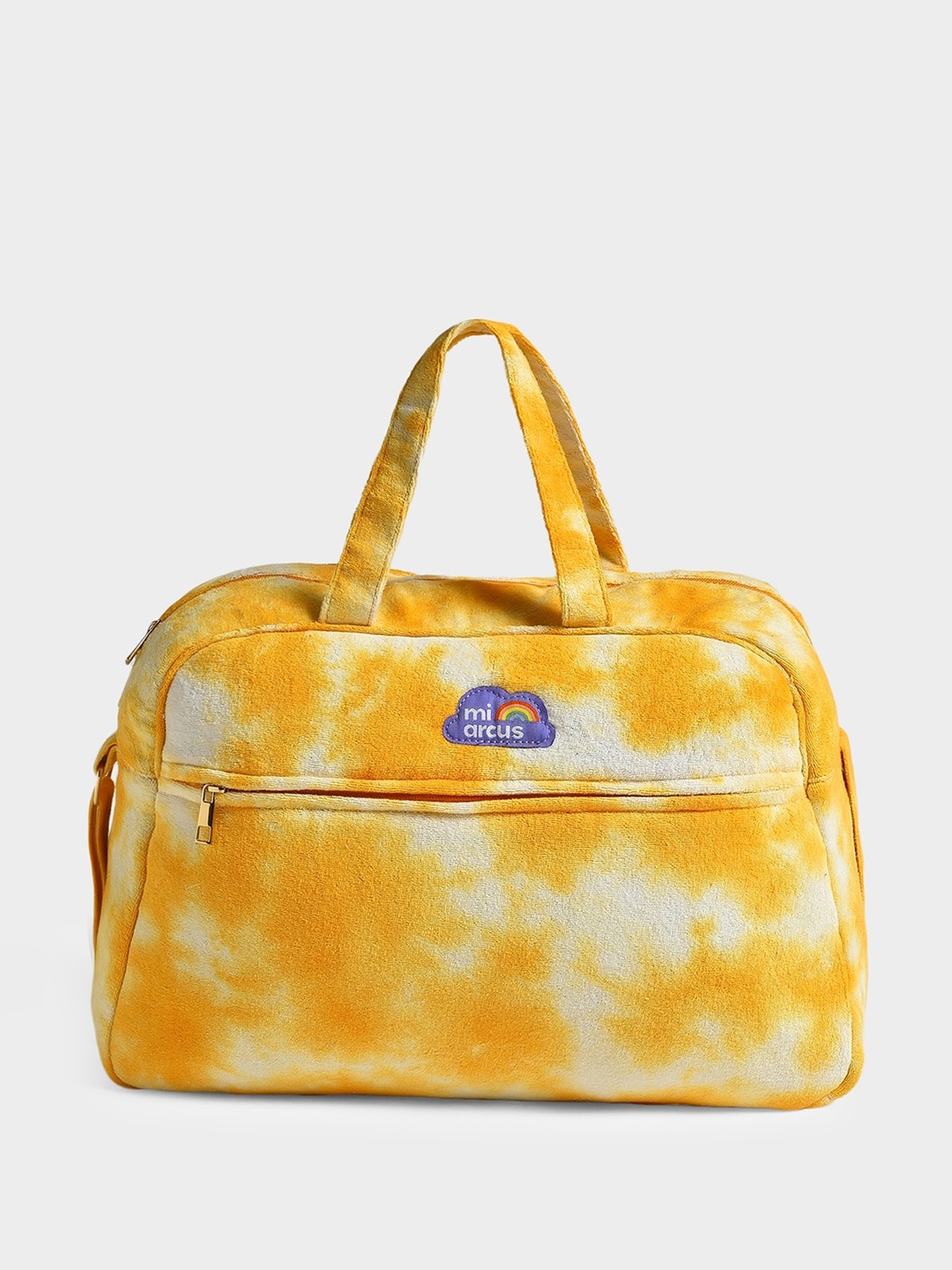 

MiArcus Kids Printed Cotton Diaper Bag, Yellow