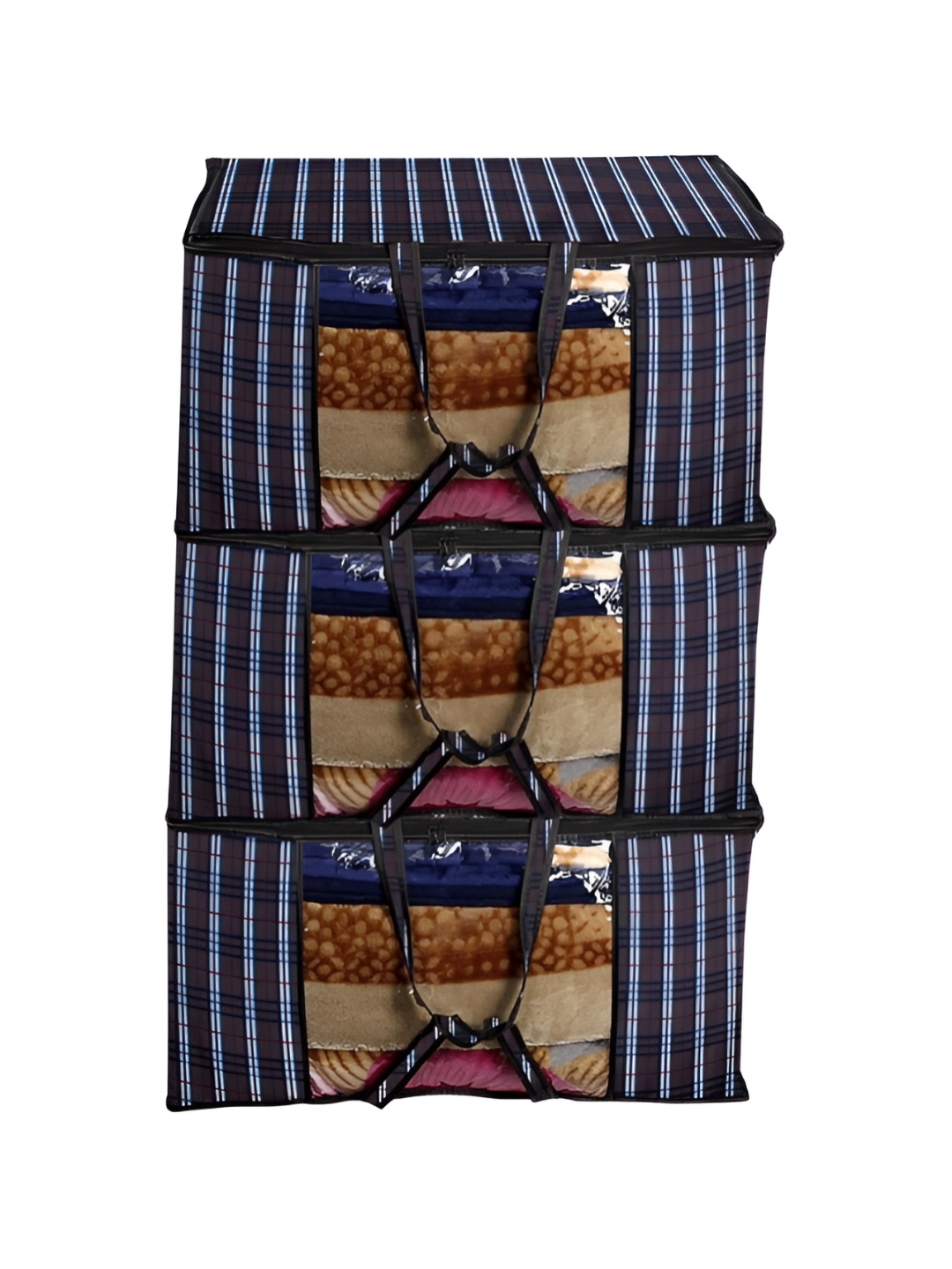 

Stylista Black & White 3 Pieces Checked Water Resistant Sweater Bags