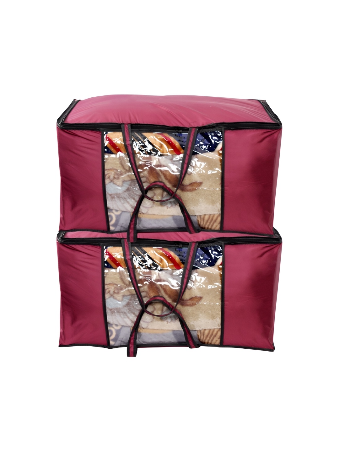 

Stylista Maroon & Black 2Pcs Water Resistant Multi-Utility Organisers