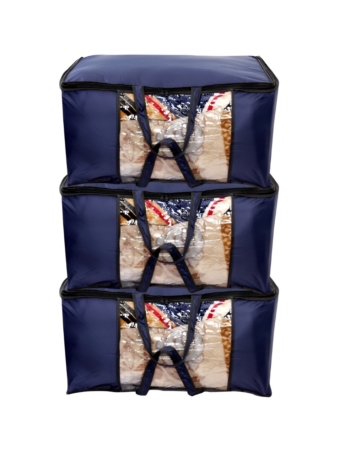 

Stylista Blue & Black 3Pcs Water Resistant Multi-Utility Organisers