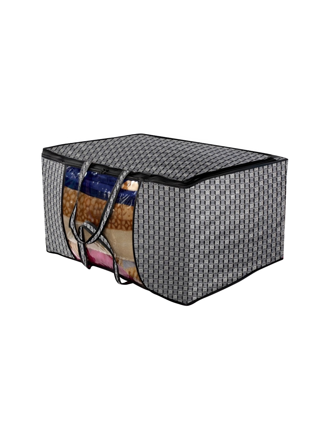 

Stylista Grey & Black Checked Water Resistant Sweater Bag