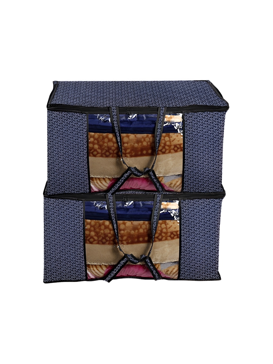 

Stylista Blue & White 2 Pieces Printed Water Resistant Sweater Bag Organisers