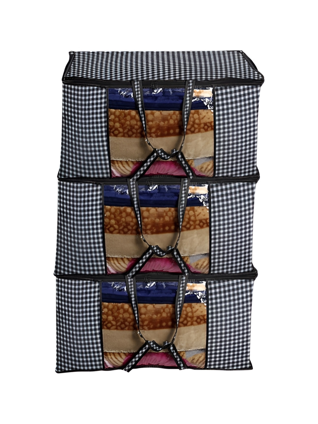 

Stylista Grey & White 3 Pieces Printed Water Resistant Sweater Bag Organisers