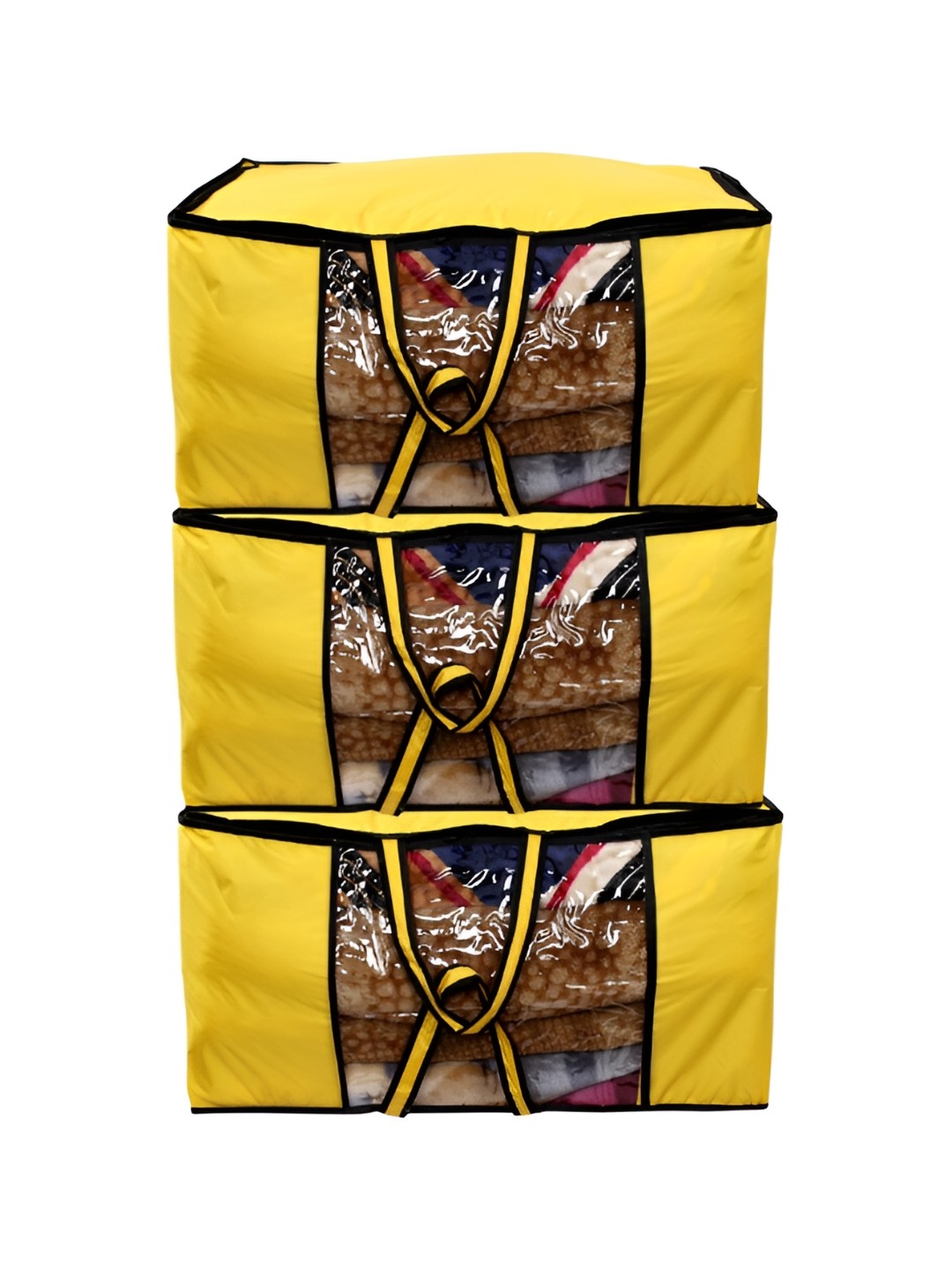 

Stylista Yellow 3 Pieces Water Resistant Multi-Utility Organisers