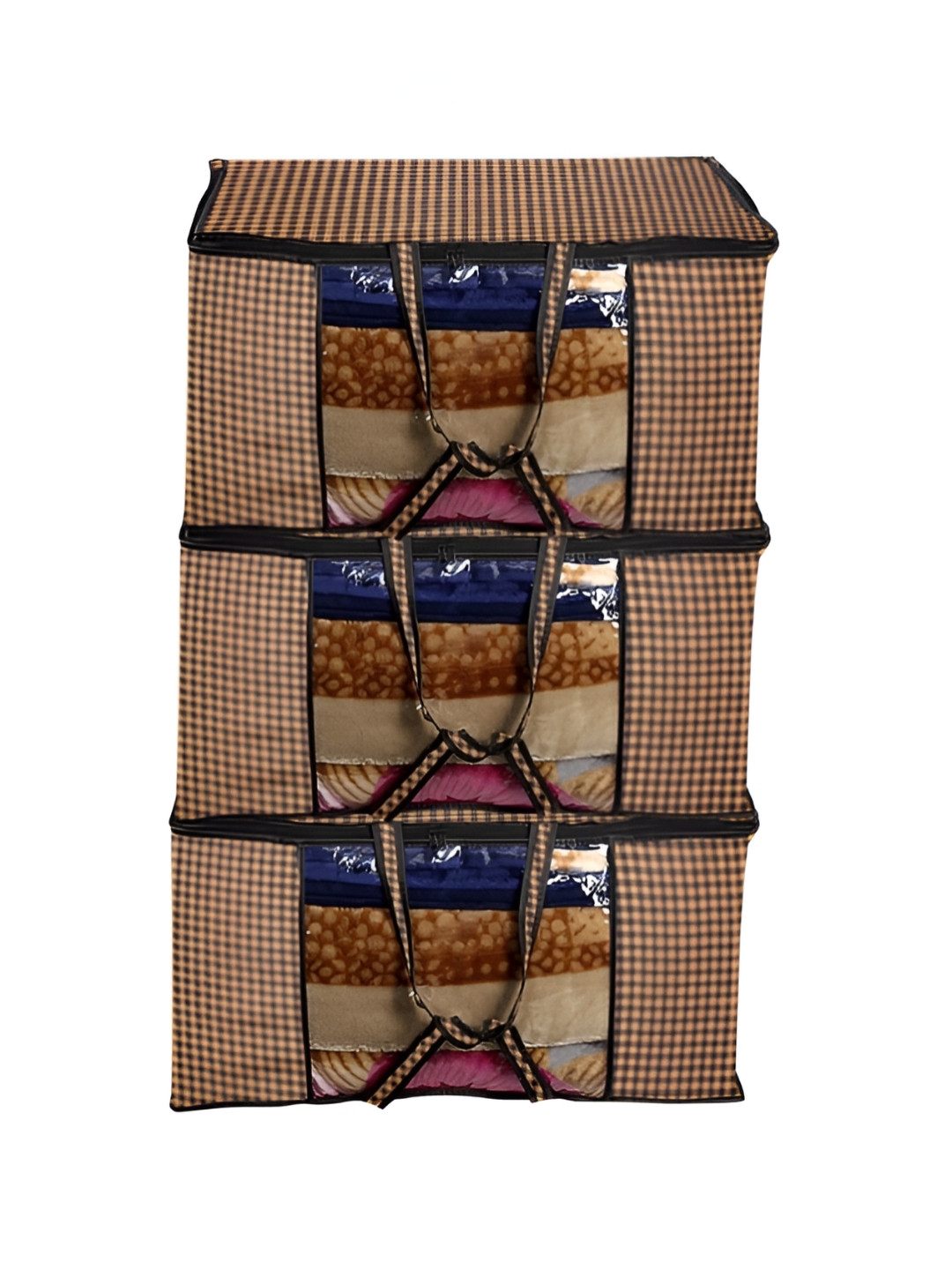 

Stylista Yellow & Black 3Pcs Printed Water Resistant Multi-Utility Organisers