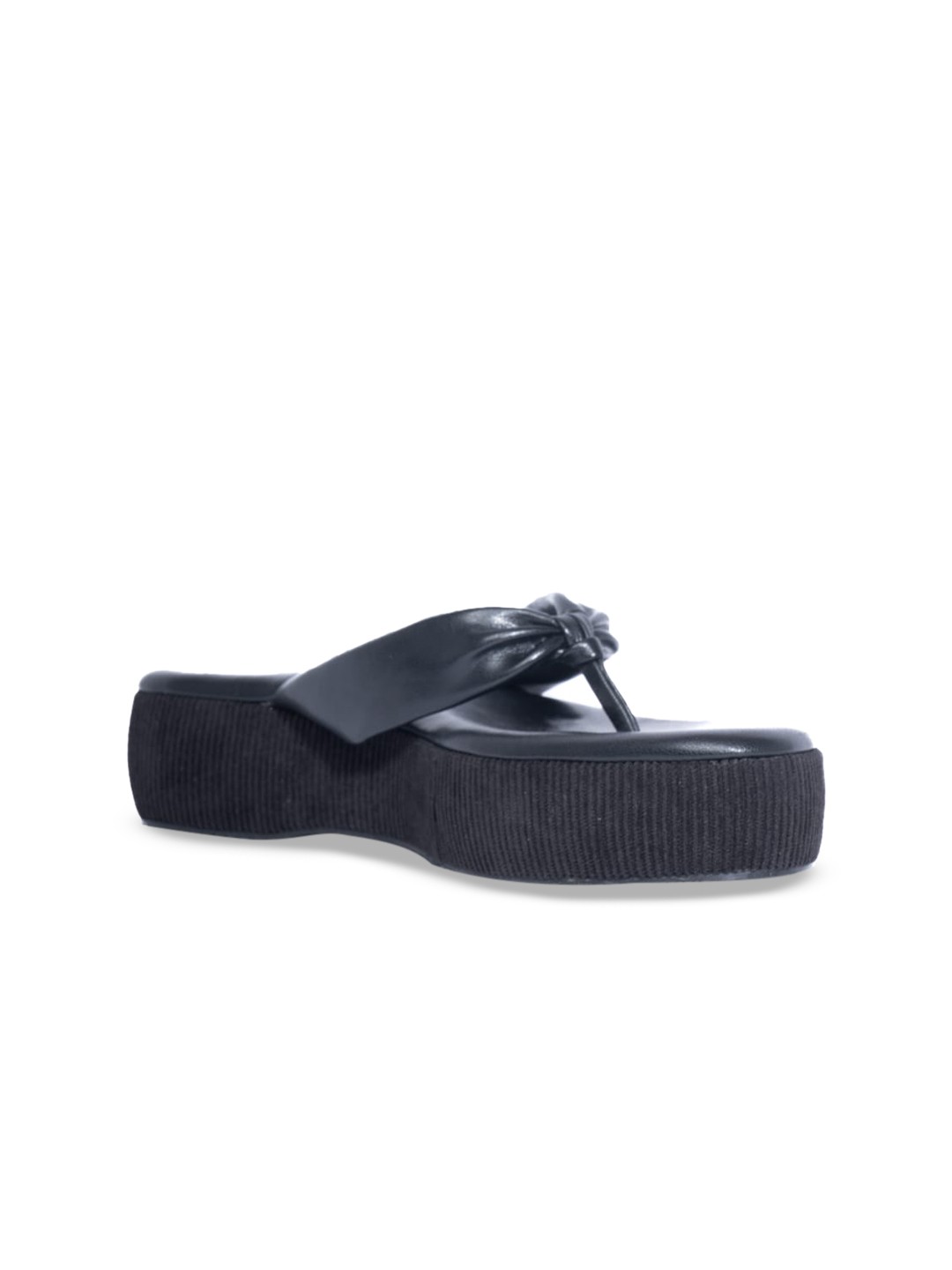 

MAYZE Open Toe Flatform Heels, Black