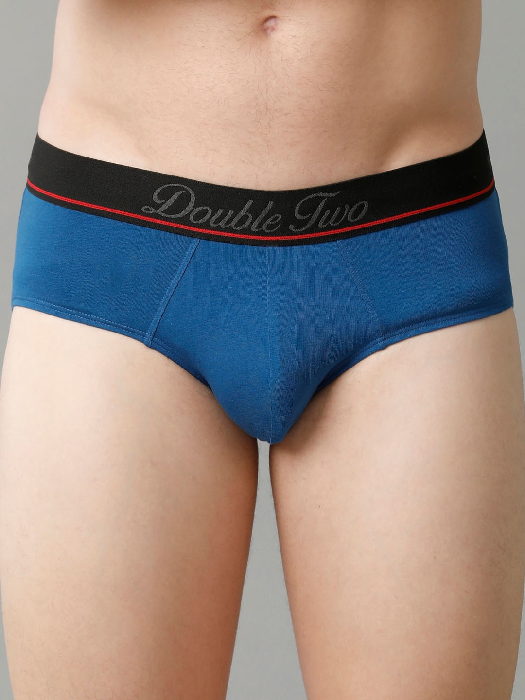 

Double Two Printed Detail Basic Briefs DTMBR0006-1-S, Blue