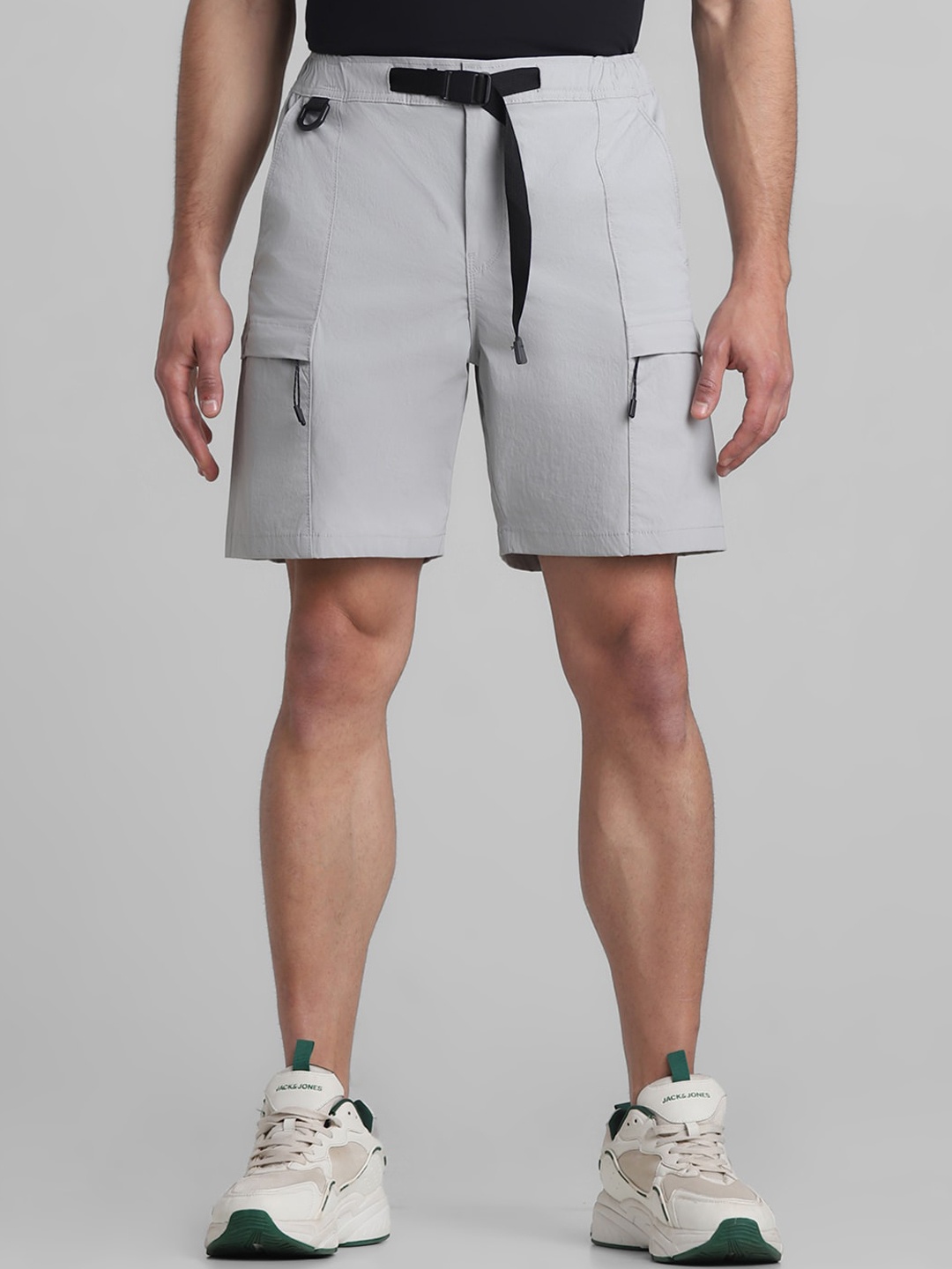 

Jack & Jones Men High-Rise Sports Shorts, Grey