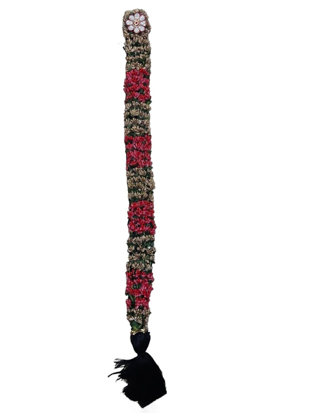 

FIMBUL Bharatanatyam Hair Accessory, Red