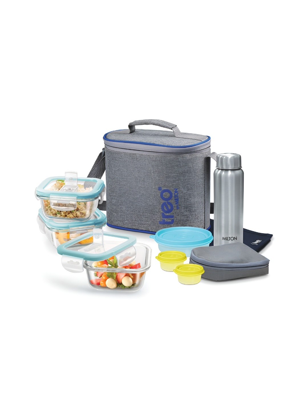 

Treo 8Pcs Transparent All Fresh Premier Tiffin Square Kitchen Storage