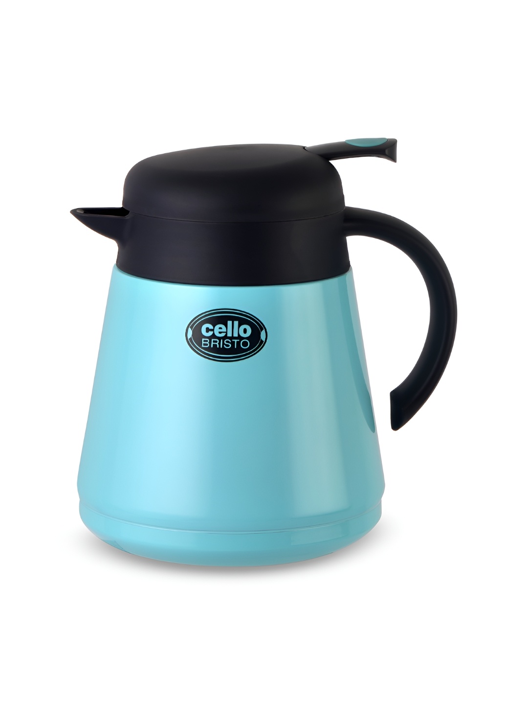 

Cello Bristo Blue & Black Stainless Steel Hot & Cold Vacuum Insulated Kettle 850 ml