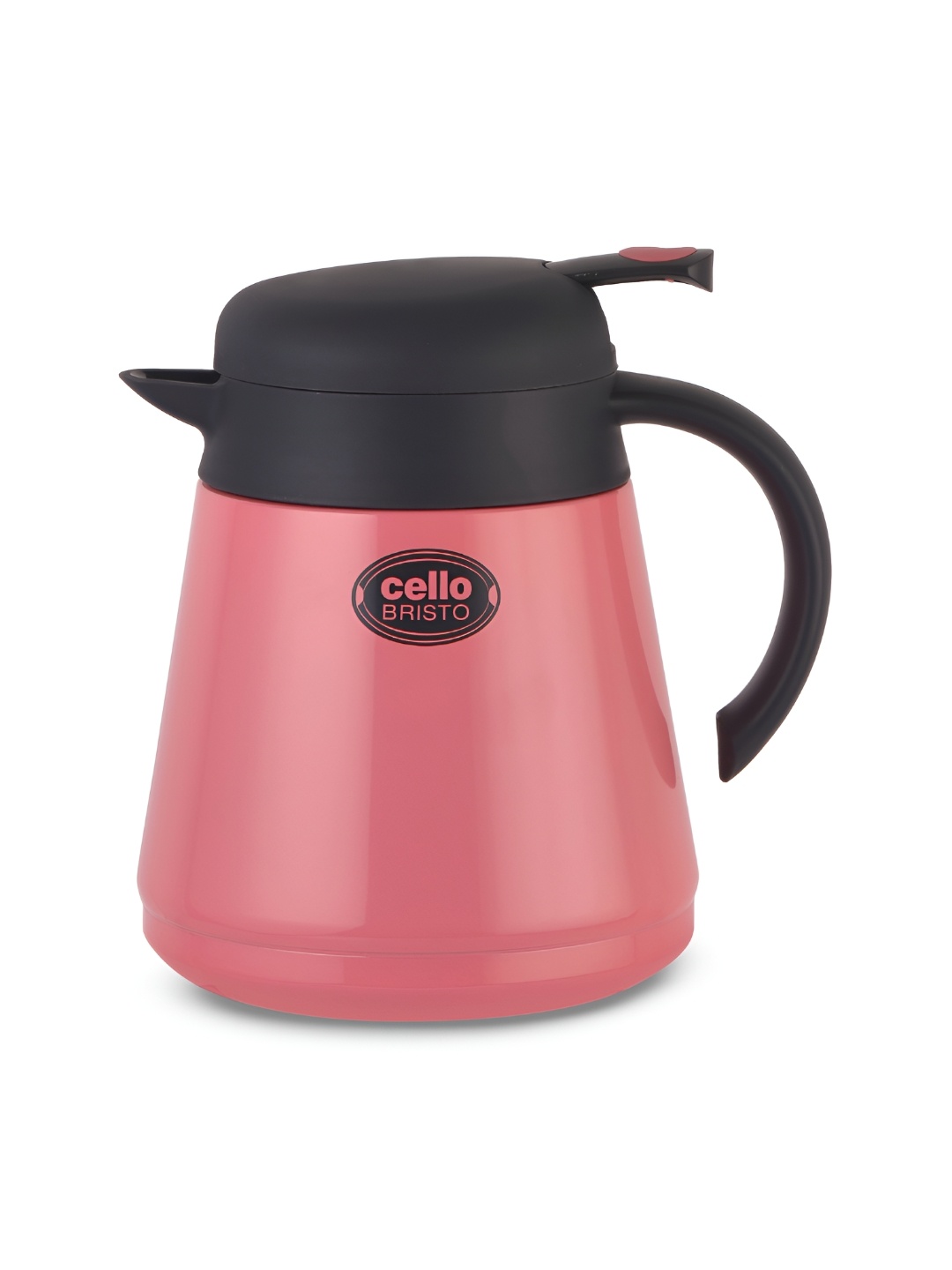 

Cello Bristo Pink & Black Stainless Steel Hot & Cold Vacuum Insulated Kettle 850 ml