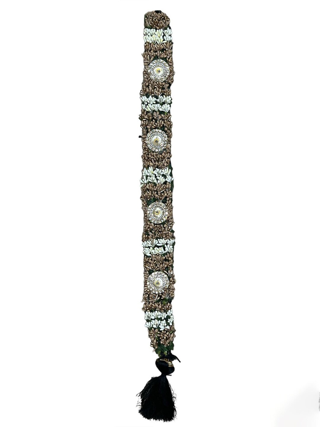 

Krelin Bharatanatyam Kunjalam Braid Hair Extension, Gold