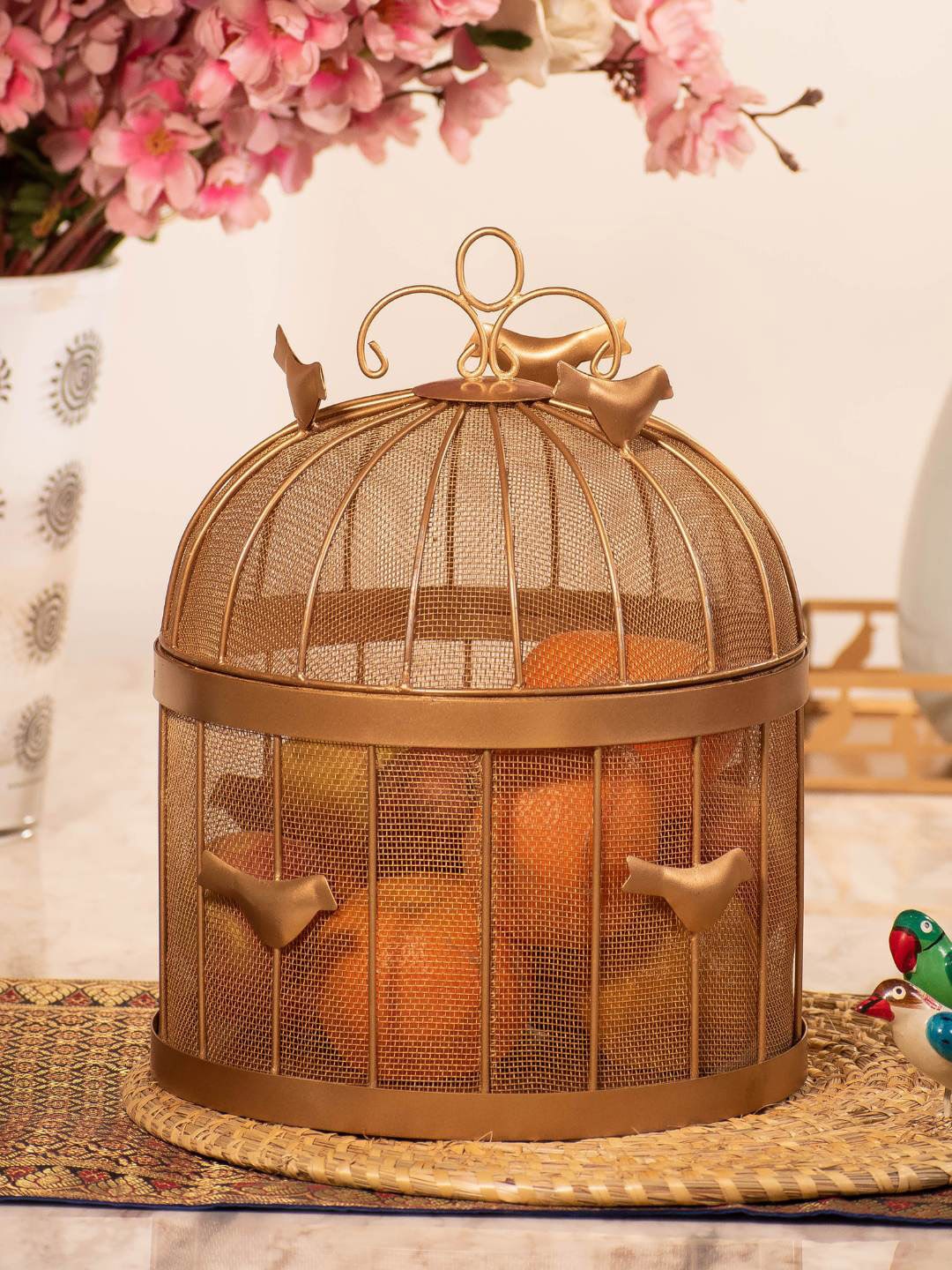 

Chokhat Gold Toned Fruit Basket