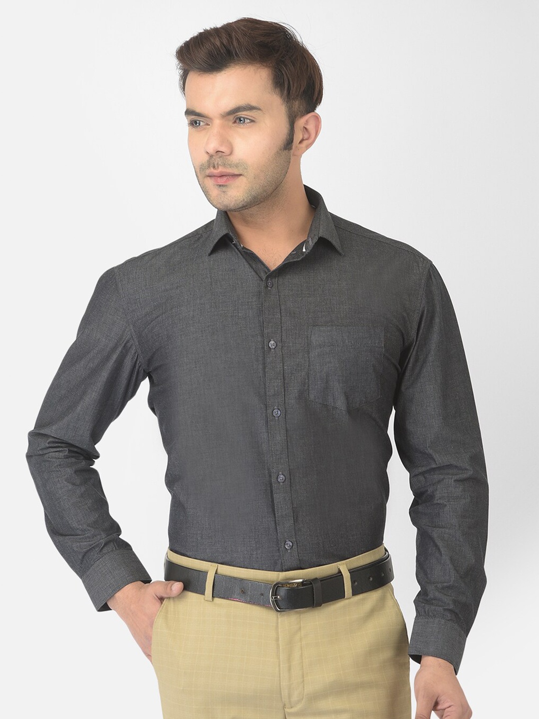 

Canary London Smart Slim Fit Cotton Formal Shirt, Charcoal