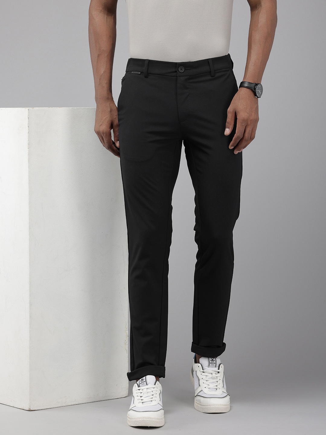 

U.S. Polo Assn. Men Austin Trim Fit Trousers, Black