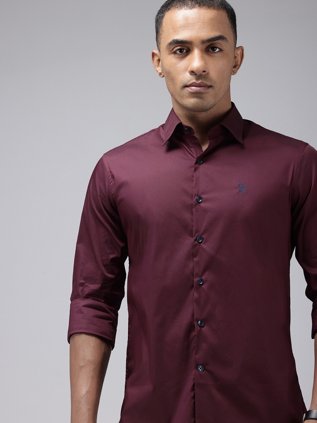 

U.S. Polo Assn. Tailored Fit Casual Shirt, Maroon