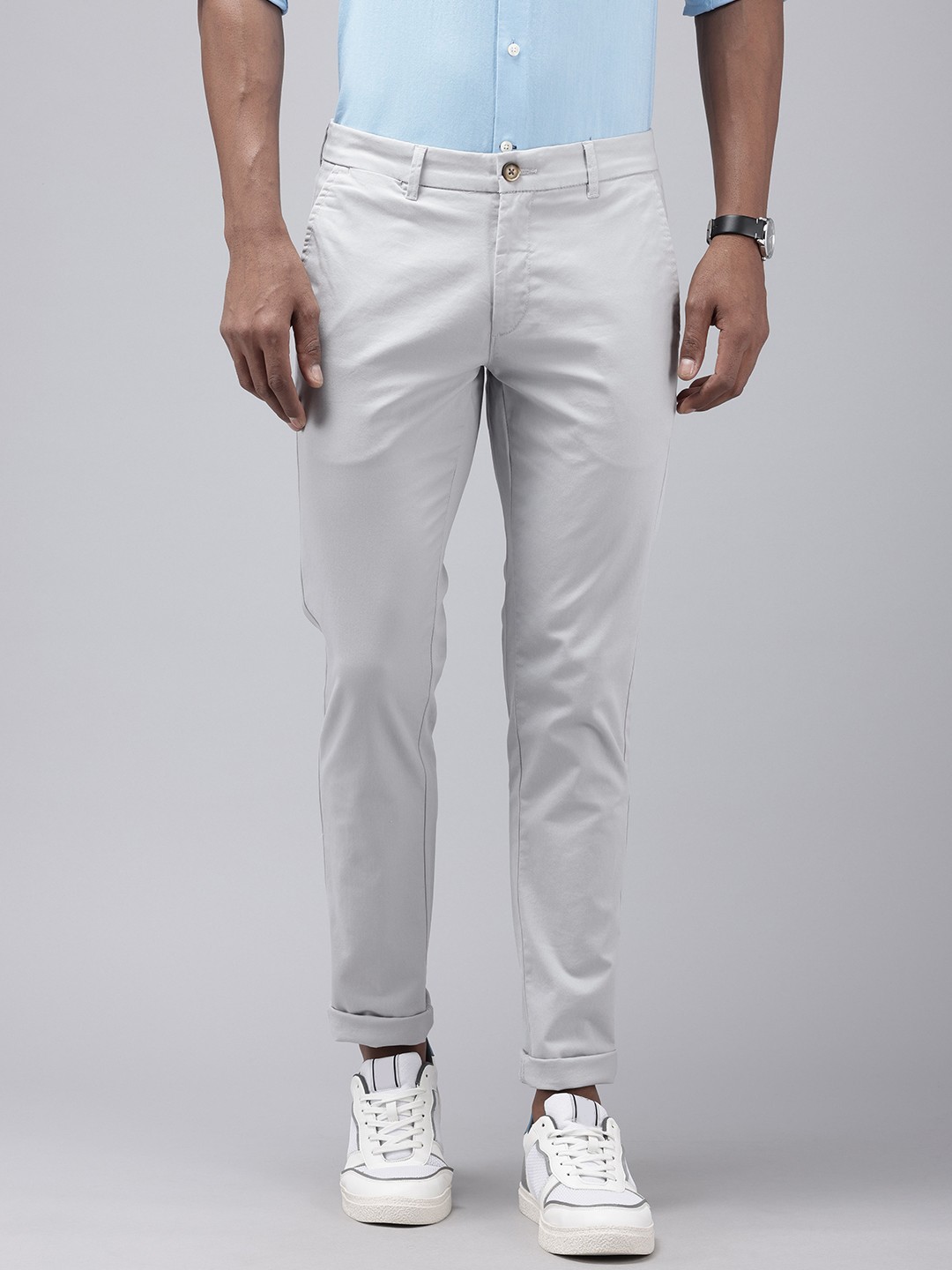 

U.S. Polo Assn. Men Austin Slim Fit Trousers, Grey