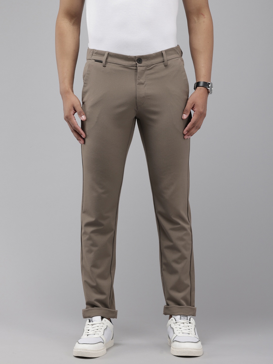 

U.S. Polo Assn. Men Austin Slim Fit Trousers, Taupe