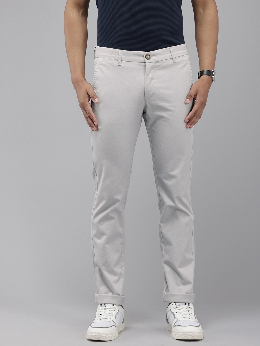 

U.S. Polo Assn. Men Denver Slim Fit Trousers, Grey