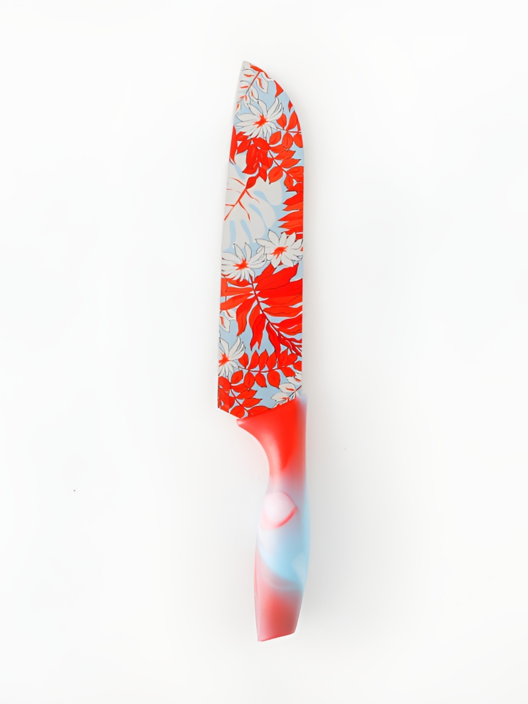

The Better Home Red & White 2 Pieces Stainless Steel Printing Santoku Knifes