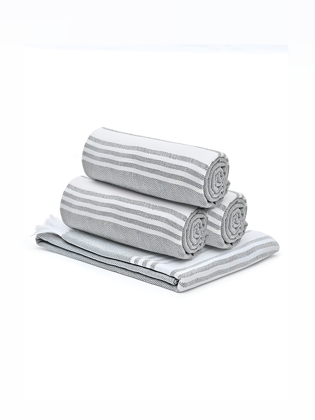 

The Better Home Grey 4 Pieces Cotton 200 GSM Bath Towels