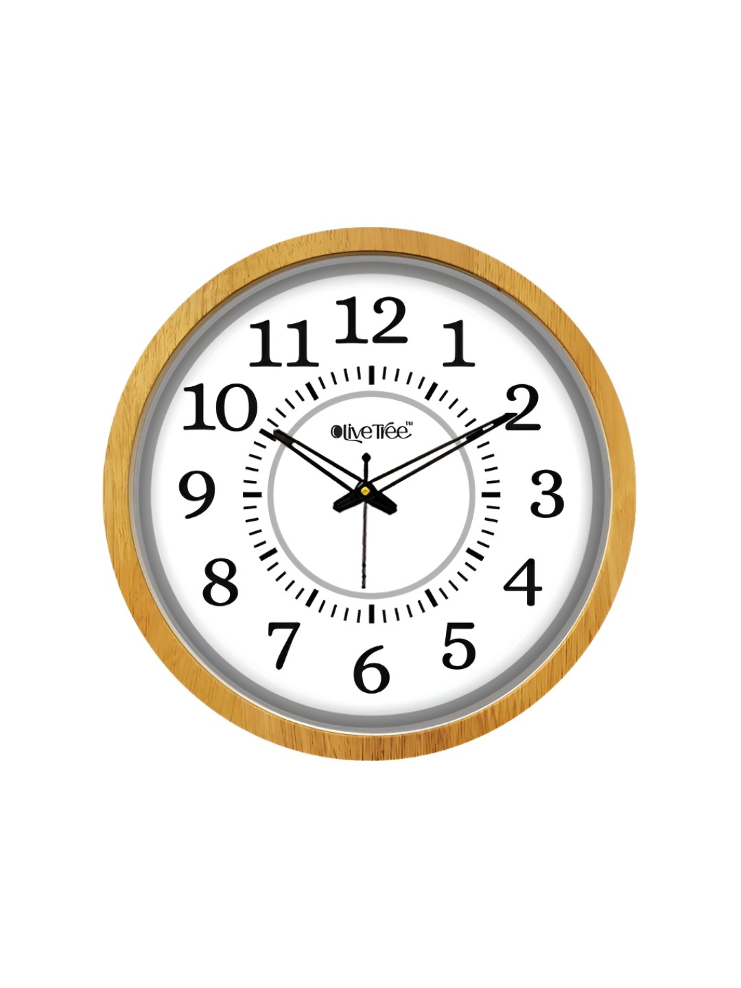 

OLIVE TREE Cream-Coloured & White Textured Wooden Vintage Wall Clock