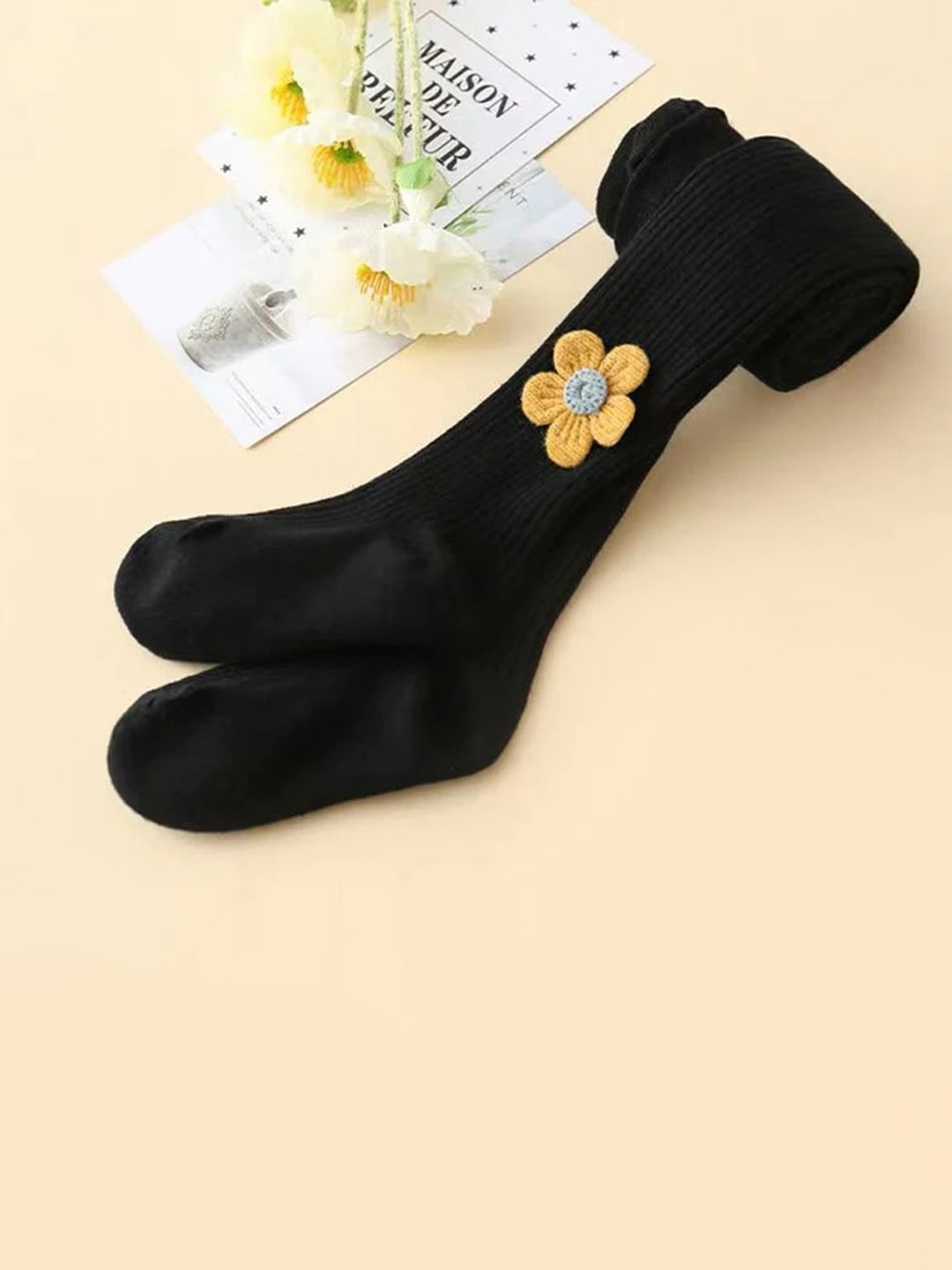 

SYGA Girls Cotton Stocking, Black