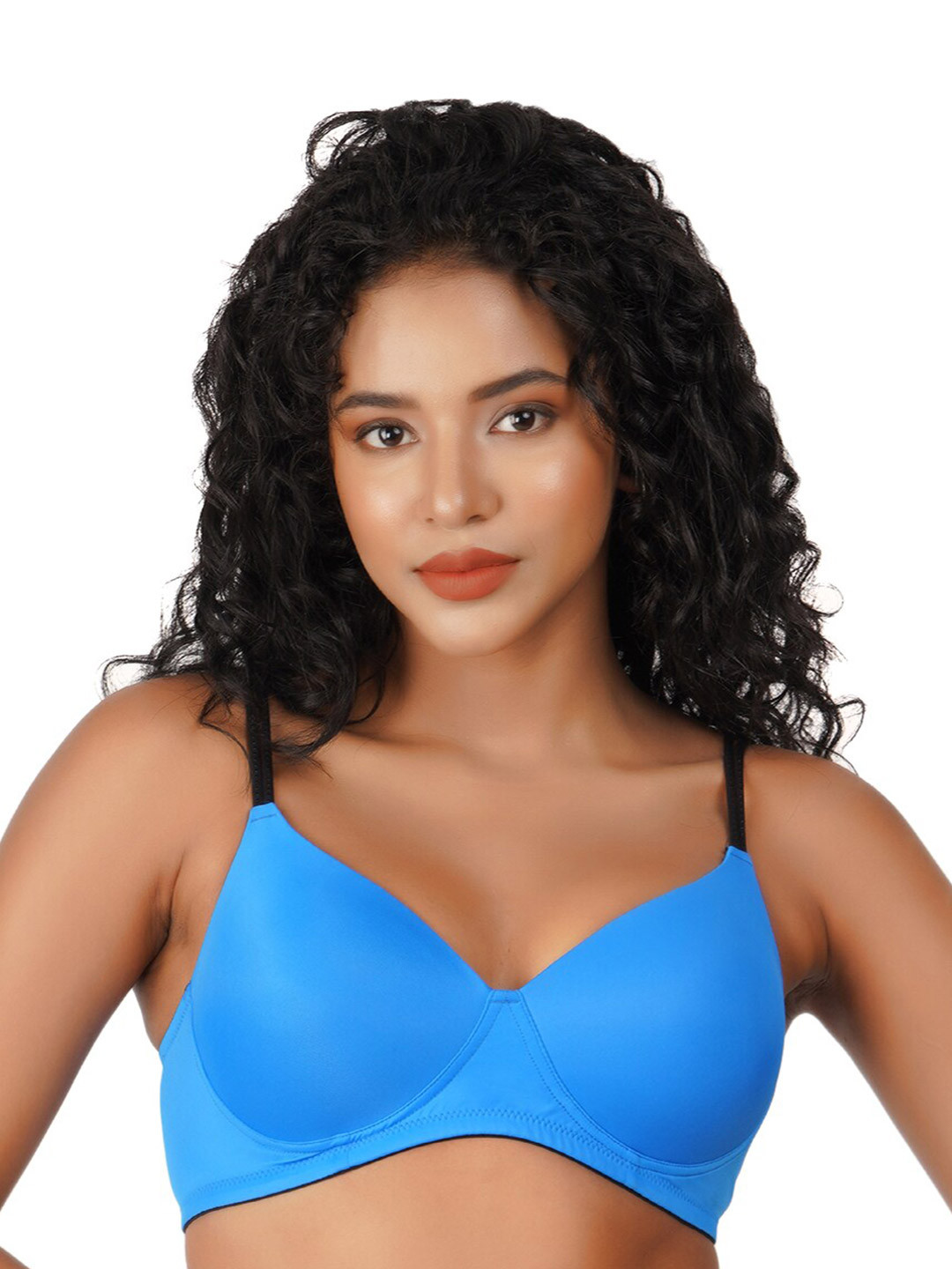 

B'ZAR Medium Coverage Lightly Padded T-shirt Bra With All Day Comfort, Blue