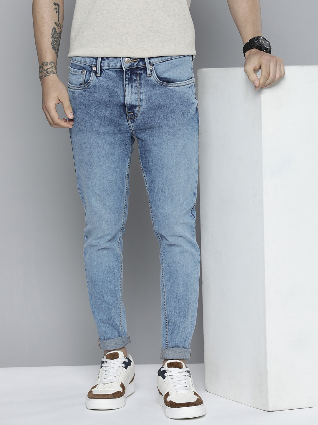 

Flying Machine Men Skinny Fit Stretchable Jeans, Blue