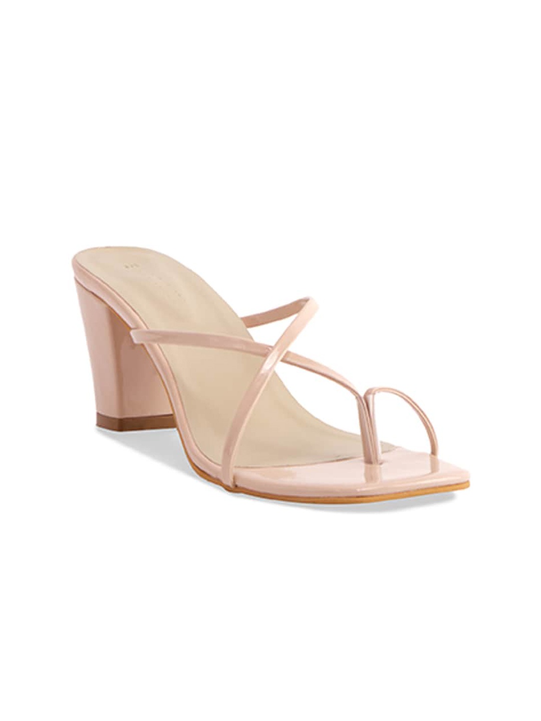 

ERIDANI Open Toe Block Heels, Off white