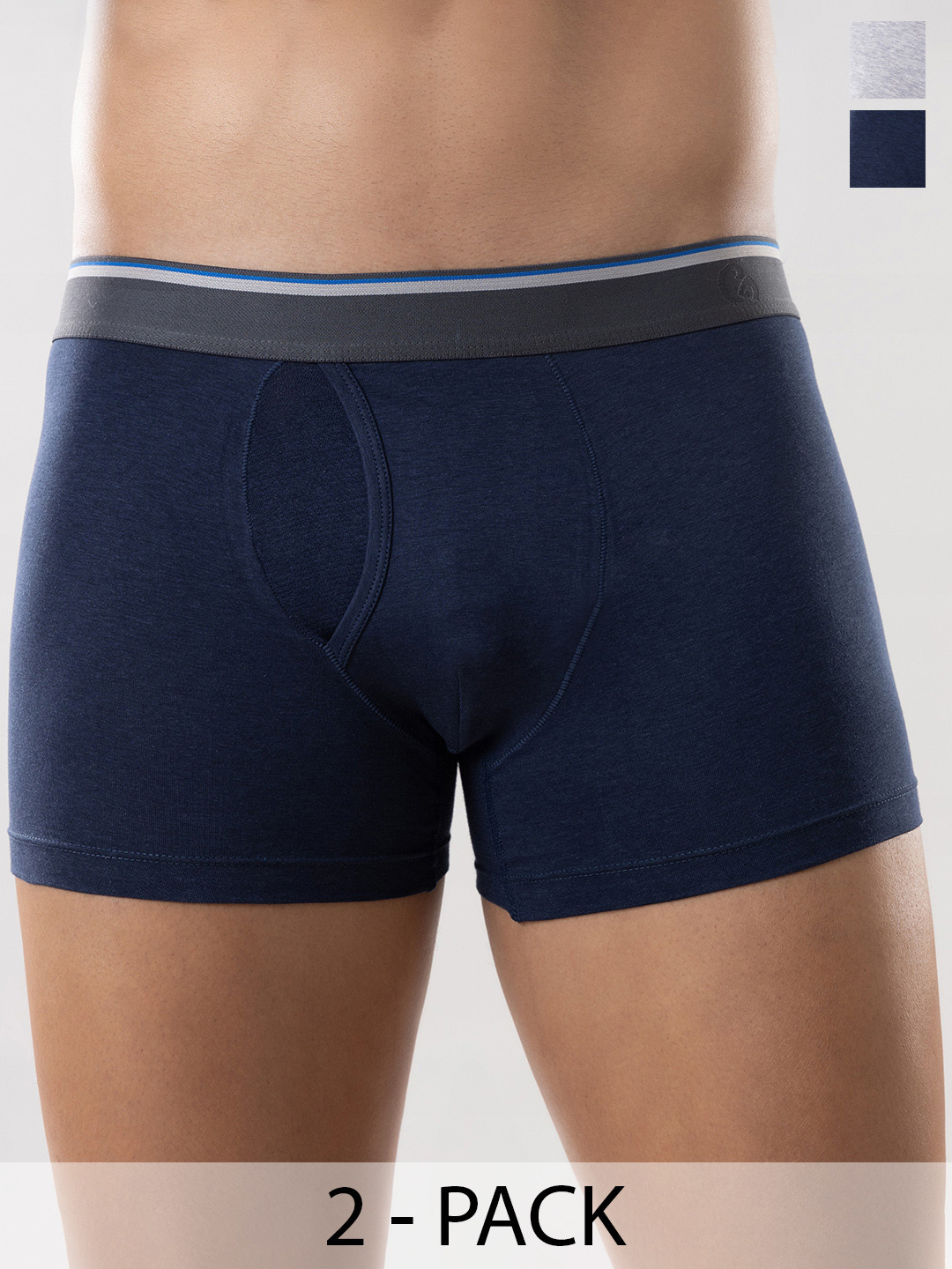 

Gloot Pack of 2 Breathable Cool Mesh Zones & Anti Odor Trunks, Navy blue