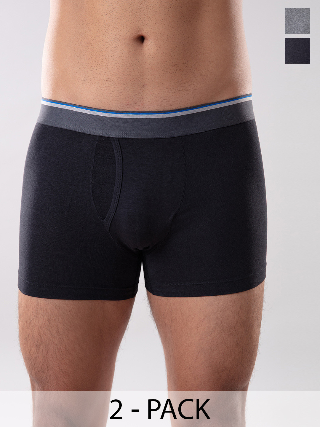 

Gloot Pack Of 2 Anti Odor & Breathable Cool Mesh Zones Trunks, Black