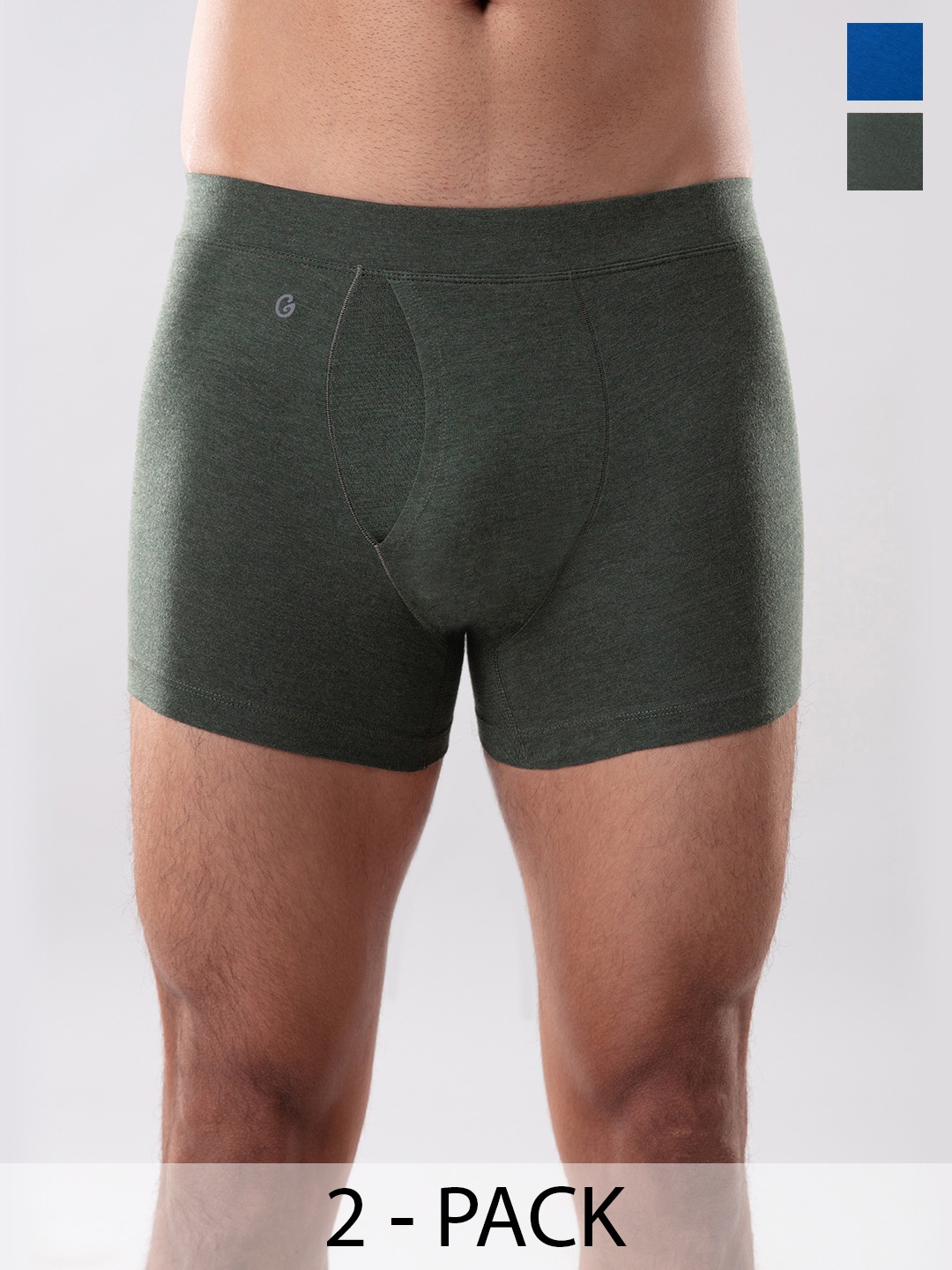 

Gloot Pack Of 2 Anti Odor Trunks, Olive