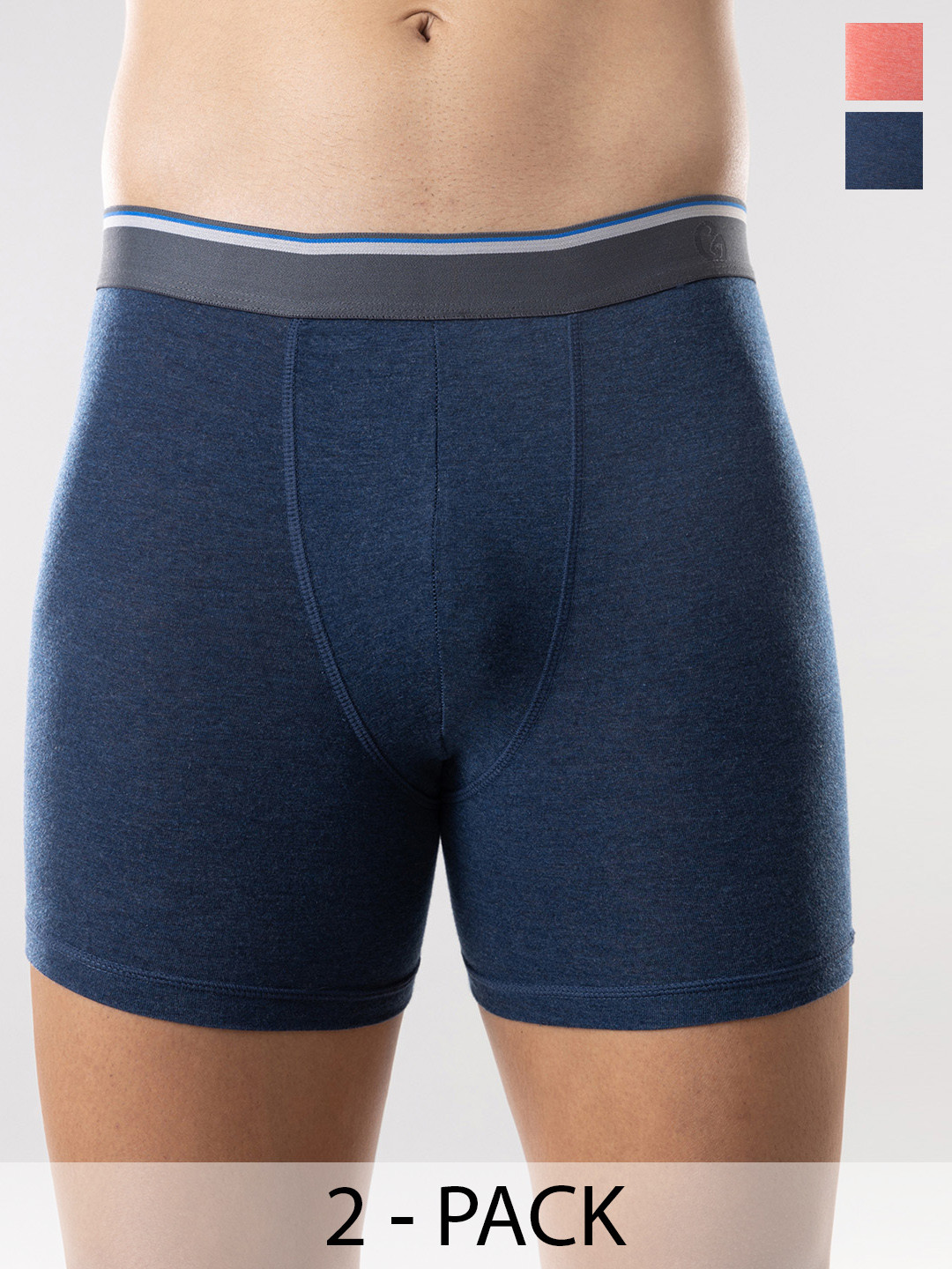 

Gloot Pack of 2 Breathable Cool Mesh Zones & Anti Odor Trunks, Navy blue