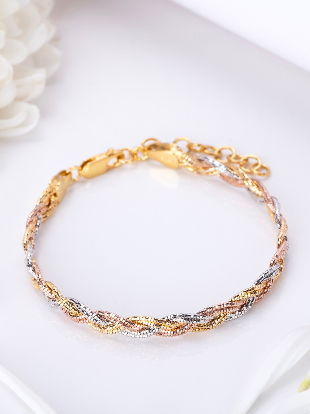 

Zavya 925 Sterling Silver Rhodium-Plated Link Bracelet
