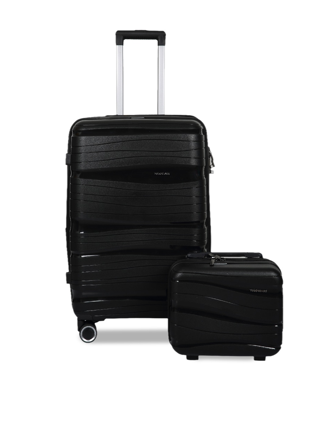 

Polo Class Textured Hard-sided Medium Trolley Bag with Vanity, Black