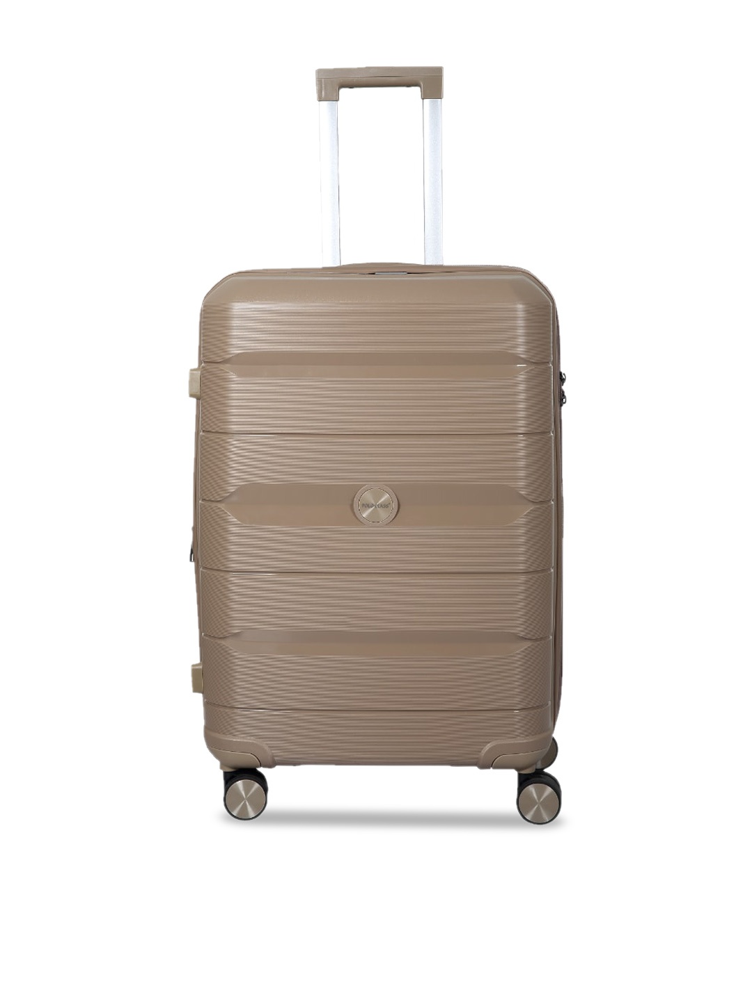 

Polo Class Textured Hard-Sided Large Trolley Suitcase, Beige