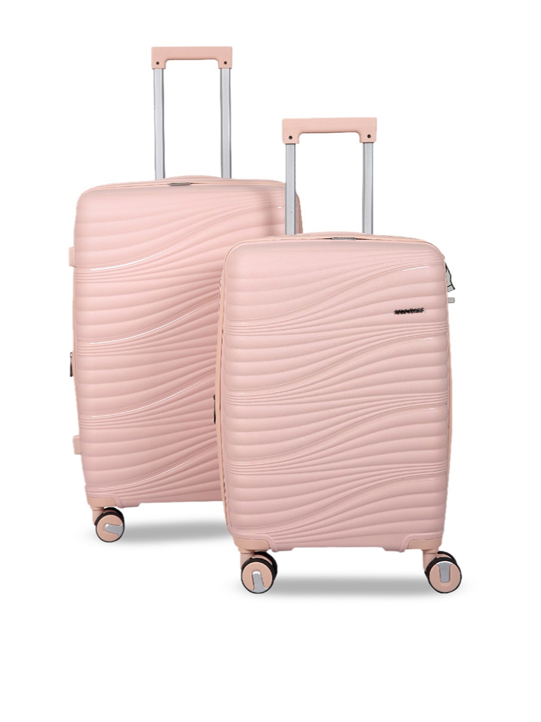 

Polo Class Set Of 2 Hard Sided Trolley Suitcases, Pink