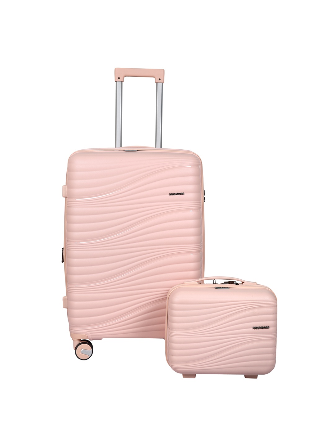 

Polo Class Set Of 2 Hard-Sided Trolley Suitcases, Pink