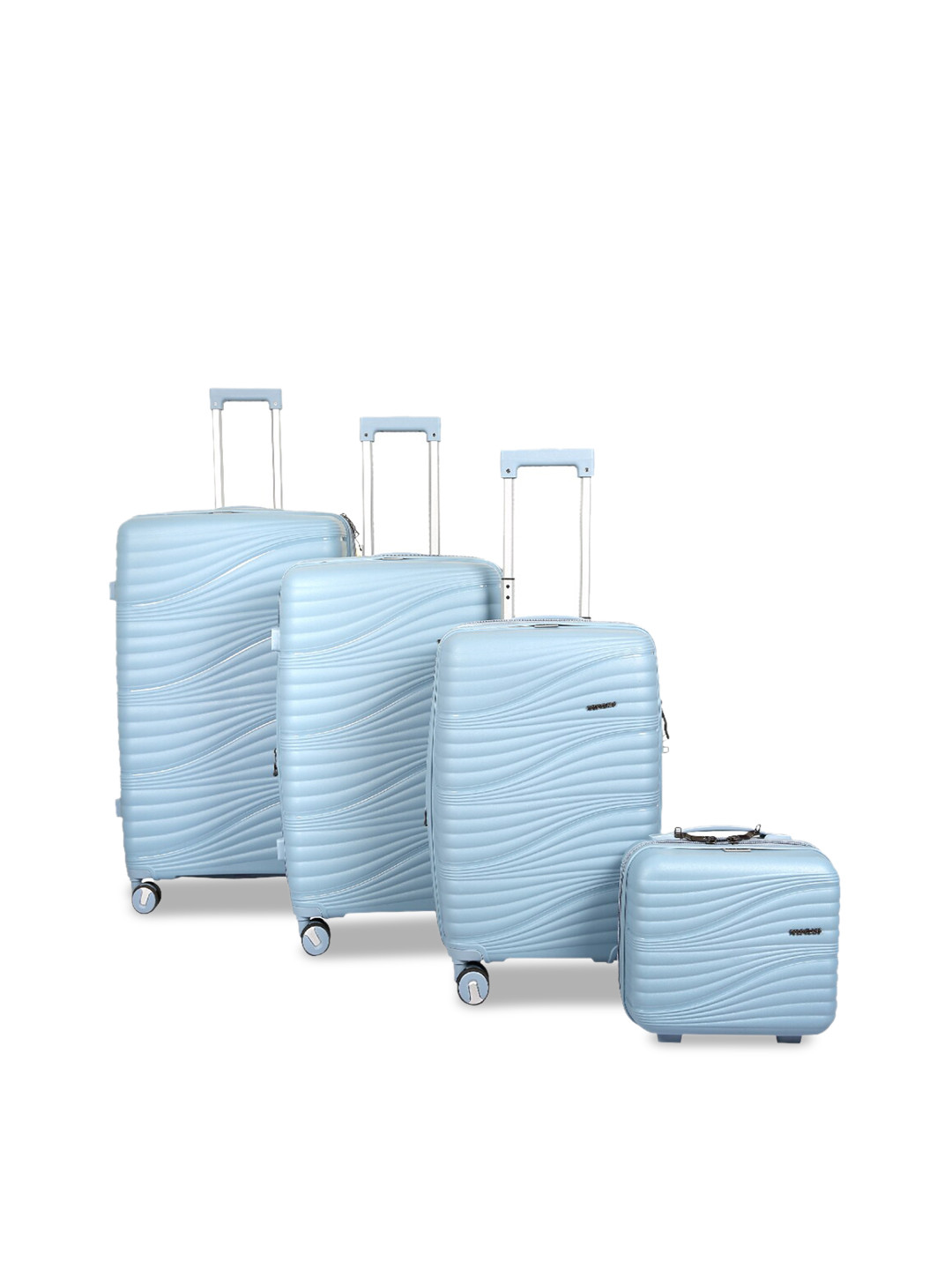 

Polo Class Blue 4-Pieces Hard Case Luggage Trolley & Vanity Bag Set