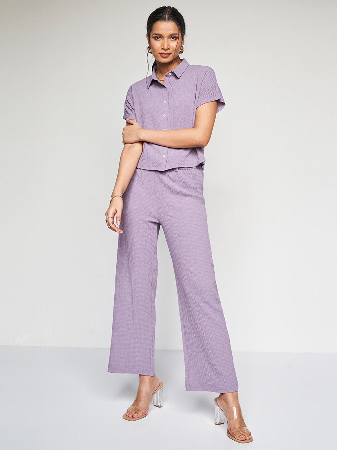 

AND Shirt Collar & Trousers, Lavender
