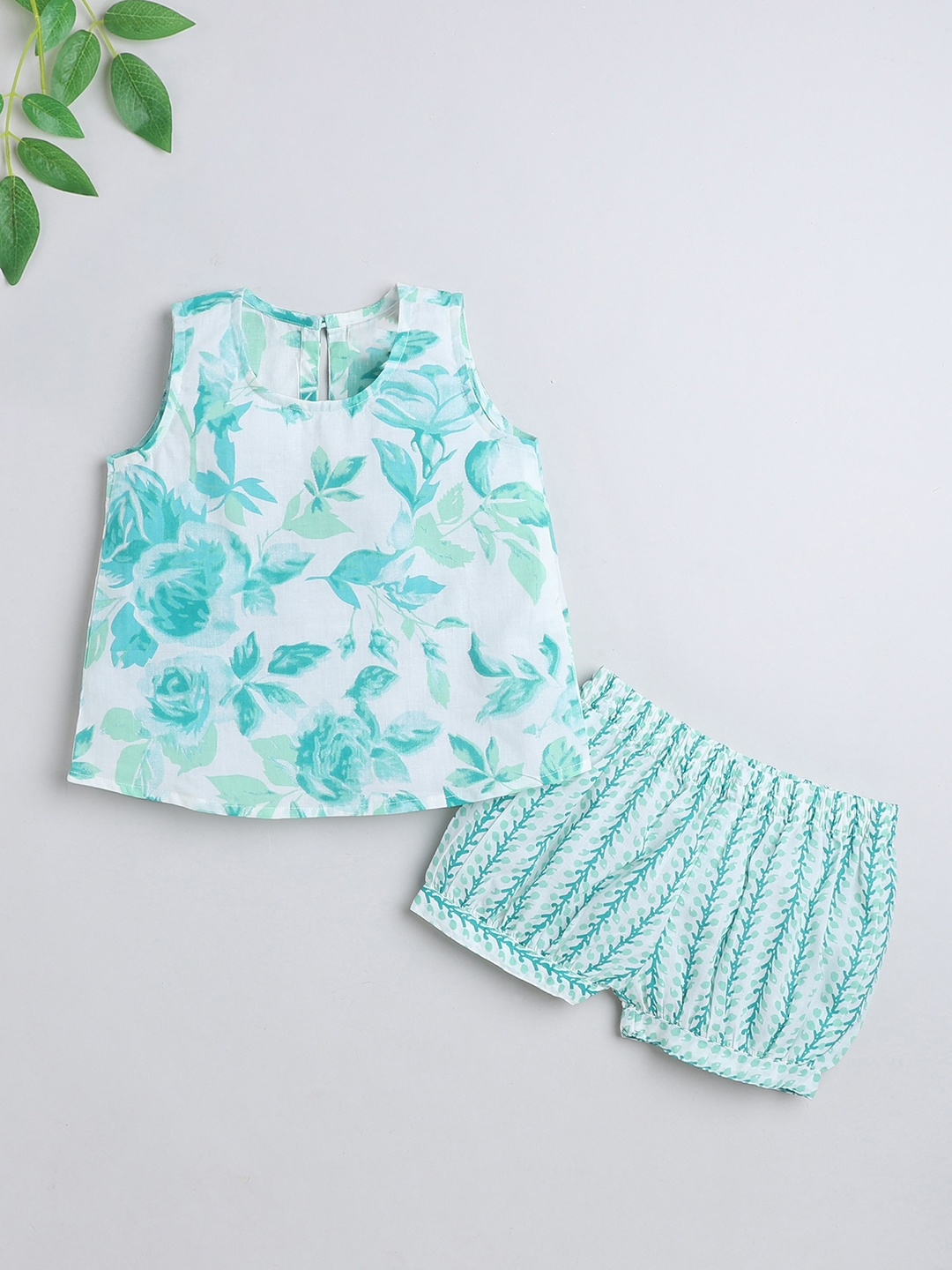 

The Magic Wand Girls Printed Night suit, Blue